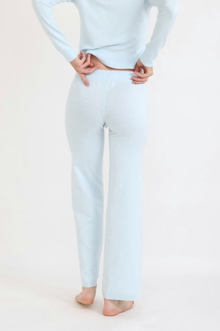 Calças em algodão biológico - Azul-celeste