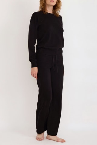 Camisola em algodão biológico - Preto