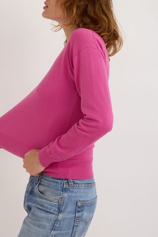 Camisola em algodão biológico - Rosa