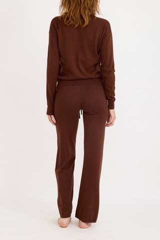 Camisola em algodão biológico - Castanho