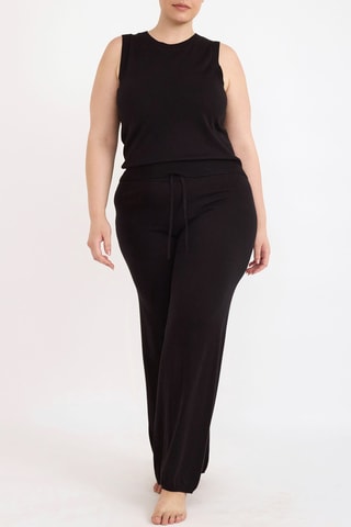 Camisola sem mangas em algodão biológico - Preto