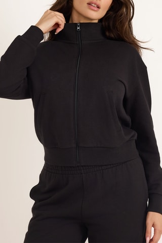 Casaco em algodão biológico - Preto