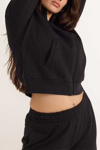 Casaco em algodão biológico - Preto