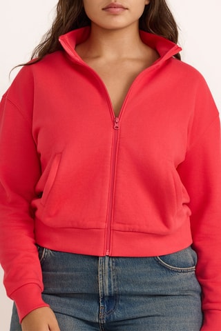 Casaco em algodão biológico - Vermelho