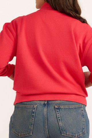 Casaco em algodão biológico - Vermelho