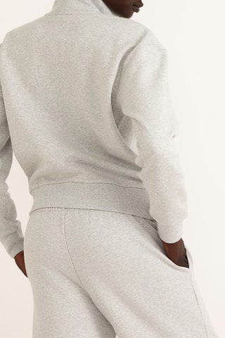 Casaco em algodão biológico - Cinzento mesclado