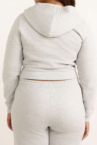 Sweat com capuz em algodão biológico - Cinzento mesclado