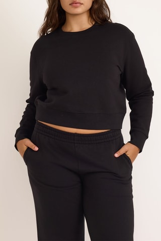 Sweat em algodão biológico - Preto