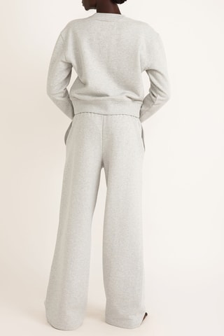 Sweat em algodão biológico - Cinzento mesclado