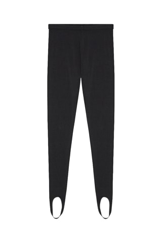 Leggings fuseau em algodão biológico - Preto