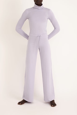 Camisola de interior em algodão biológico - Violeta-claro