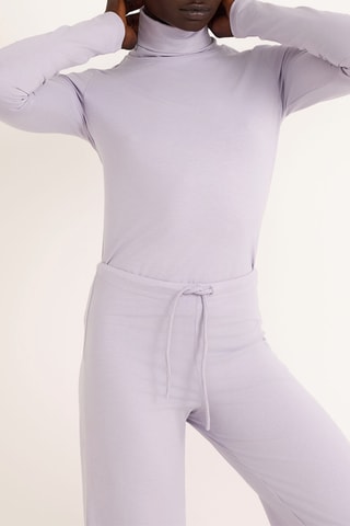 Camisola de interior em algodão biológico - Violeta-claro