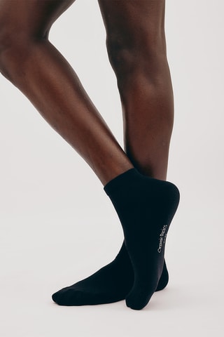 2 pares de meias em algodão biológico - Preto e azul-noite