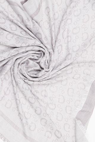 Foulard Kefiah - Bianco e viola
