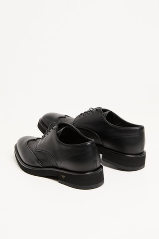 Derbies em couro de vitelo - Preto