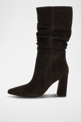Bottes en nubuck - Marron foncé