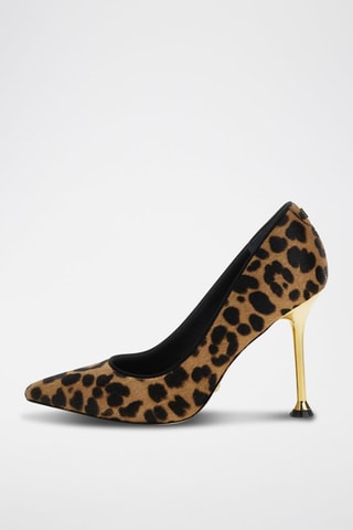 Zapatos de piel de tacón Trackern - Marrón