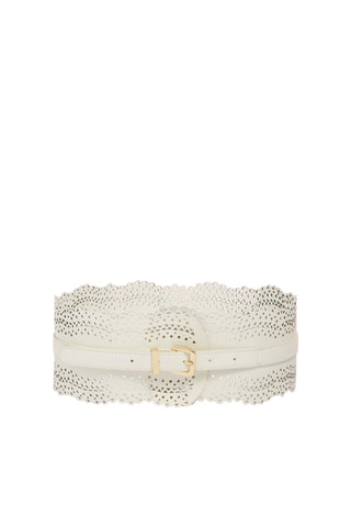 Ceinture en cuir - Blanc