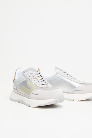 Zapatillas de piel - Plateado - EA7