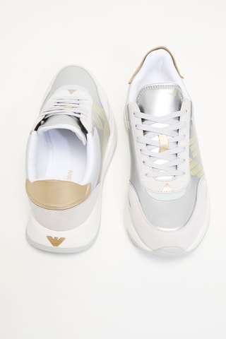 Zapatillas de piel - Plateado - EA7