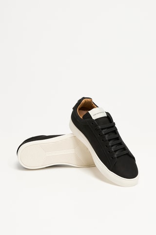 Baskets en cuir de veau - Noir - EA7