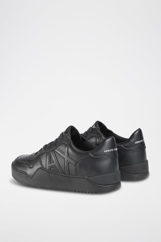 Zapatillas de piel - Negro
