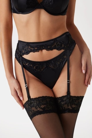 Porte-jarretelles Tina - Noir