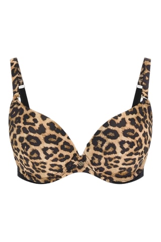 Soutien-gorge push-up Nina - Noir et beige