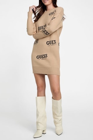 Vestido jersey - Crema