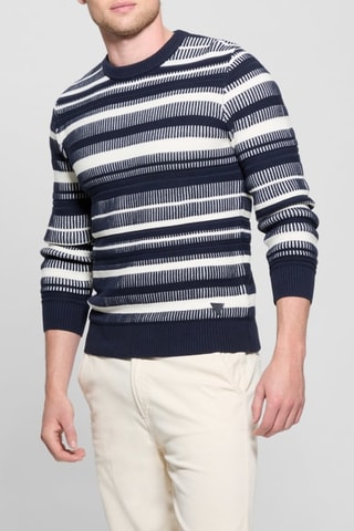 Pull Grover - Bleu nuit et blanc