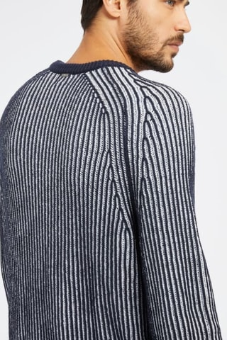 Jersey Plaited Boucle Allan - Azul marino