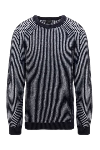 Jersey Plaited Boucle Allan - Azul marino