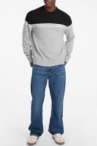 Jersey - Gris jaspeado y negro