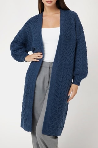 Cárdigan largo Valeria - Azul marino