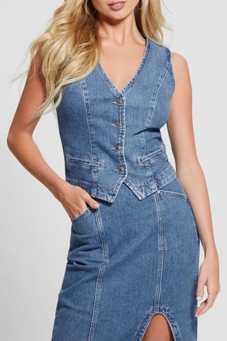 Chaleco vaquero Kora - Azul claro