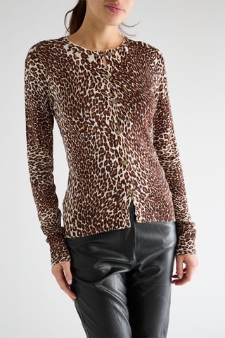 Gilet Keren - Marron et écru