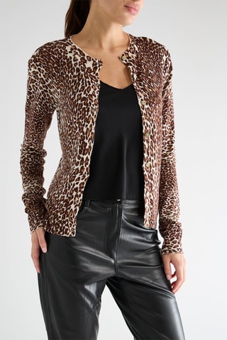 Gilet Keren - Marron et écru