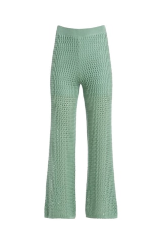 Pantalon palazzo taille haute - Vert d'eau