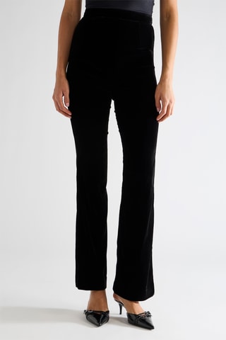 Pantalón de terciopelo de tiro alto Danse - Negro
