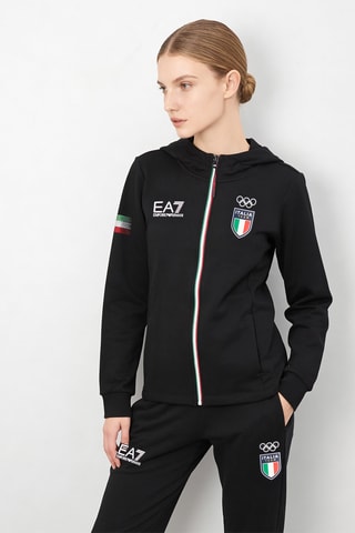 Sudadera con capucha y pantalón de chándal - Azul noche - EA7