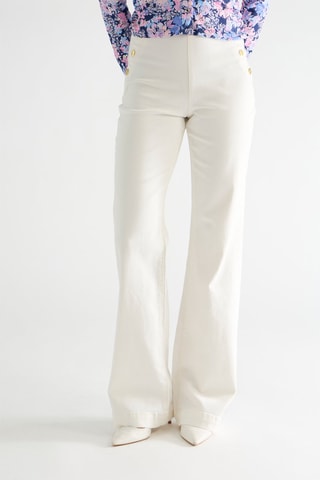 Pantalon flare Fenice - Blanc
