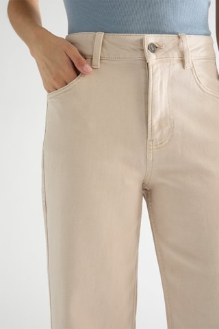 Pantalon straight taille haute Dust - Beige
