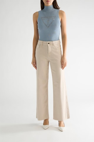 Pantalon straight taille haute Dust - Beige