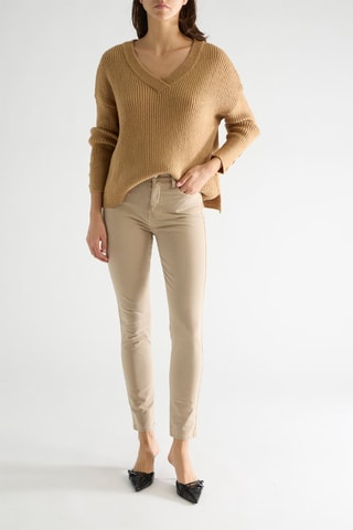 Pantalon skinny taille haute Tama - Beige