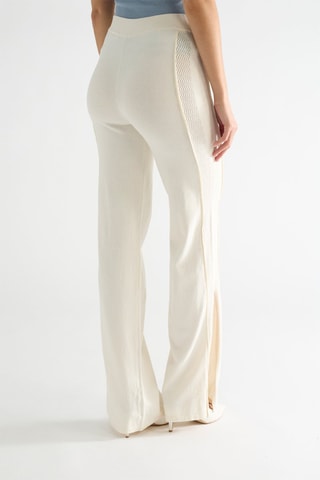 Pantalon palazzo taille haute Eve - Ecru