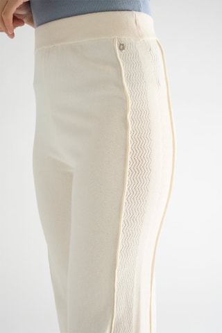 Pantalon palazzo taille haute Eve - Ecru