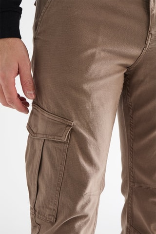 Pantalon cargo slim - Taupe