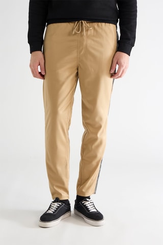 Calças regular Logan - Bege