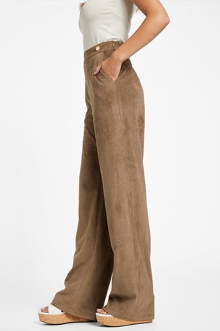 Pantalón de tiro alto - Marrón