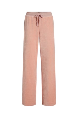 Pantalon wide legs taille haute Rose